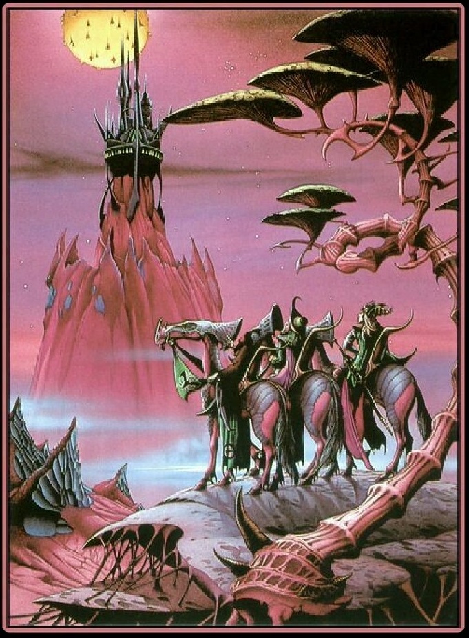 Rodney Matthews fantasy landscape